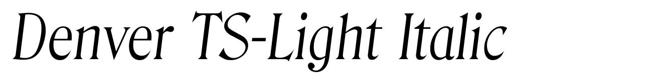 Denver TS-Light Italic